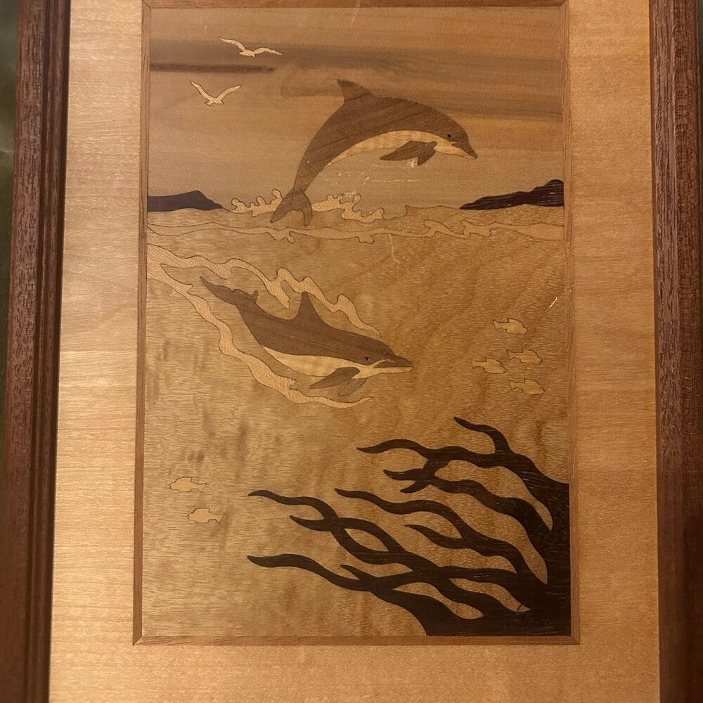 Hudson River Inlay Artwork "Dolphins"